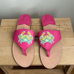Jack Rogers, pink crab size 8 sandals